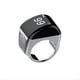 thumbnail image 1 of Anillo Inteligente de Aleación de Zinc + Caja de Carga, Contador Digital Resistente Al Agua, Pantalla Controlada por Aplicación, 5 Recordatorios de Tiempo de Oración, Plata, 18 mm, 1 of 9