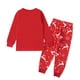 thumbnail image 3 of Conjunto de 2 piezas de camiseta y pantalones de alce de nieve de manga larga para niños y niñas, ropa de Año Nuevo para bebés y niños, 3 of 5