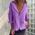 Clearance! Women's Fashion Casual Literary Large Size Loose Solid Color