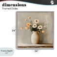 thumbnail image 4 of Stupell Industries Modern Simple Floral Vase in Pastels Gray Framed Giclee Art, 24 x 24, by Creative Studio, 4 of 8
