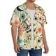 thumbnail image 2 of Fotbe Rockets Camisa Estampada de Manga Corta para Hombre, Casual de Verano, Estilo Playero, Sin Arrugas-Medium, 2 of 5