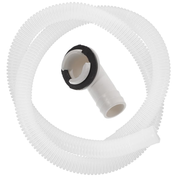 QIFULL Portable Clear Plastic Drain Hose for Air Conditioner with Connector Adapter and Flexible Tubing