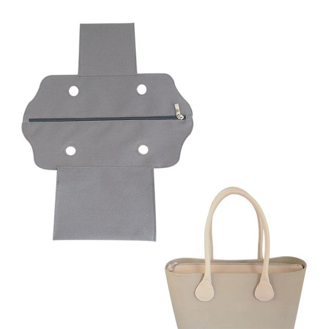 Bolsa de Inserción Interna con Cremallera con Bolsos de Almacenamiento de Bols Gris oscuro 15cm 34cm BLESIY Cremallera de inserción interior