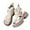 Beige, variant on BADHUB Women's High Top Leather Sandals Open Toe Thick Bottom Chunky Heel Retro Height Increasing Boot Sandals for Women Black 40