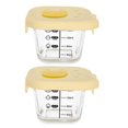 thumbnail image 4 of 2pcs Baby Food Storage Containers 230ml Glass Food Holders Clear Glass Bowls With Lids Leakage-Proof Storage Jars For Freezer And Microwave Safe, 4 of 4