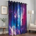 thumbnail image 2 of Wesan Galaxy Blackout Grommet Curtains, Purple Galaxy, 104" x 84", 2 Panels, 2 of 7