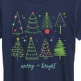 thumbnail image 3 of Instant Message - Christmas Trees - Women's Short Sleeve Graphic T-shirt, 3 of 6