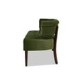 thumbnail image 7 of Jennifer Taylor Home Jared Roll Arm Tufted Bench Settee, Olive Green Velvet, 7 of 7