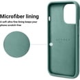 thumbnail image 4 of Designed for iPhone 13 Pro Case, Silicone Shockproof Slim Thin Phone Case for iPhone 13 Pro 6.1 inch (Midnight Green), 4 of 5