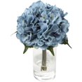 thumbnail image 4 of Flores artificiales para boda, flores falsas, ramo de hortensias de imitación, arreglos florales para bricolaje, decoración del hogar y el jardín, 1 paquete, 4 of 6