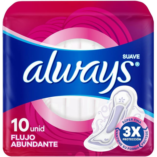 Toallas Femeninas Always Suave Día 10 pzas