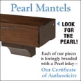 thumbnail image 3 of The Shenandoah 72" Pine Wood Mantel Shelf Warm Cherry Finish, 3 of 6