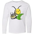 thumbnail image 3 of Inktastic Monarch butterfly caterpillar- cute baby insect Long Sleeve Youth T-Shirt, 3 of 5