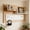 White #3, variant on No Drill Pegboard Wall Organizer, Wall Mounted Draining Basket Storage Rack, Adhesive Kitchen Wall Shelf with Movable Hooks, Multipurpose Pegboard Shelf for Bathroom, Garage, and Office