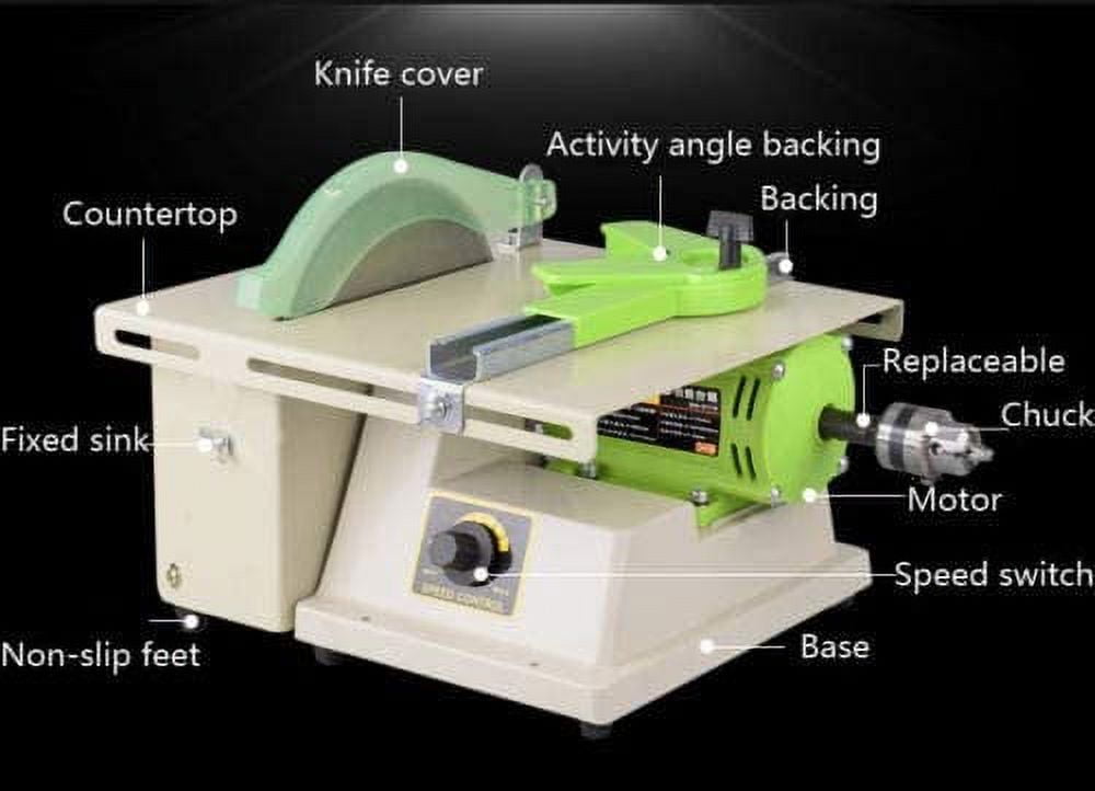 SHANNA 110V  1380W Multifunction Jewelry Rock Polishing Buffer Machine Jewelry Grinder Mill Polishing Machine Jewelry Table Bench Lathe & Polisher