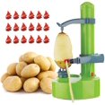 thumbnail image 5 of 10 cuchillas de repuesto de acero inoxidable, utilizadas para pelador de patatas eléctrico automático, herramientas de pelado rotativas automáticas para picadoras de frutas y verduras., 5 of 5