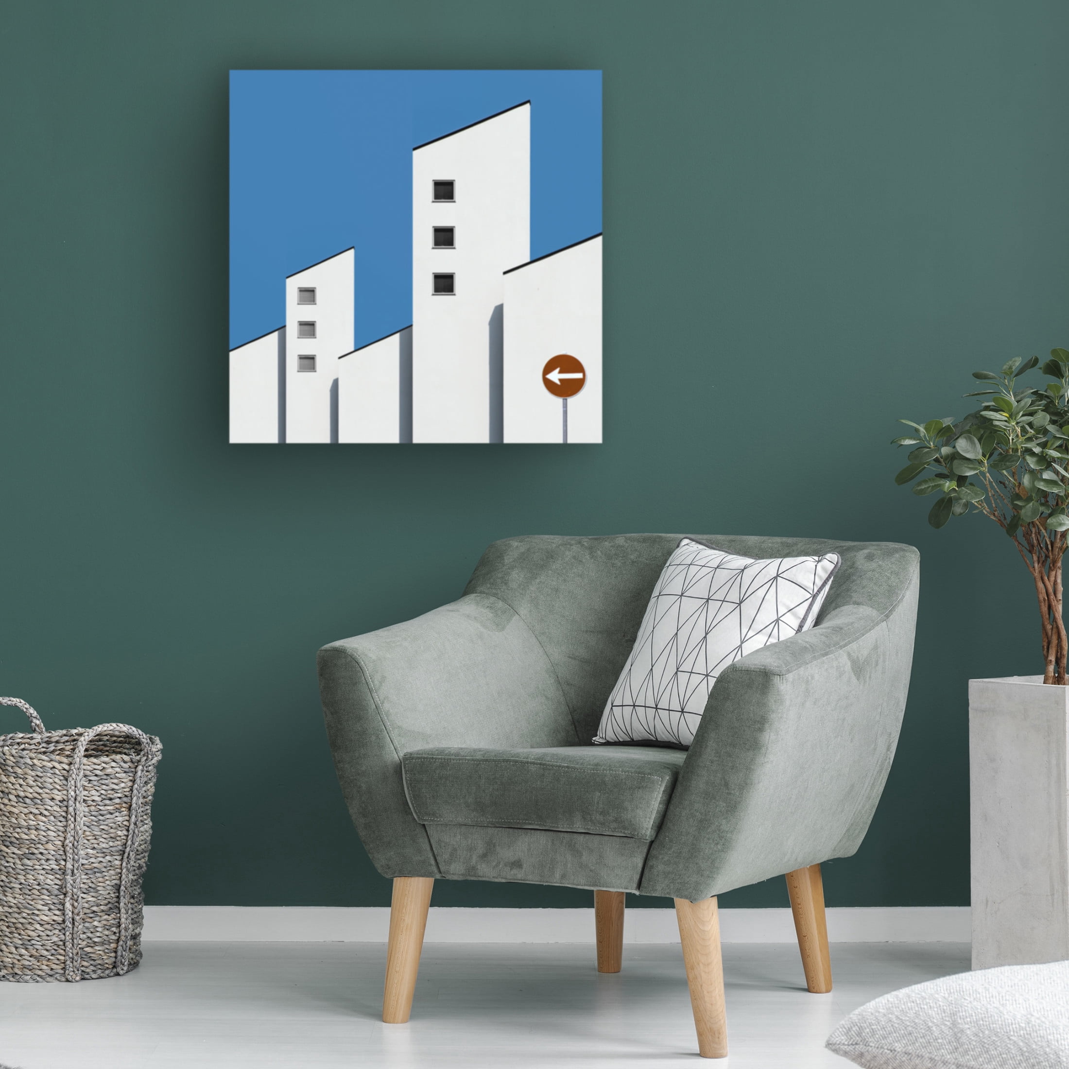 Canvas Wall Art - Inge Schuster 'Architecture' Wall Art for Living Room, Bedroom, or Office D?cor by Trademark Fine Art - 18 x 18 Inches