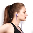 thumbnail image 5 of SHARE SUNSHINE Wired Earplug In-Ear Stereo In-Line Universal Headphones-Purple, 5 of 5