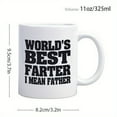 thumbnail image 2 of World's Best Father Mug, Ceramic, 11 oz, Dishwasher Safe, 2 of 3