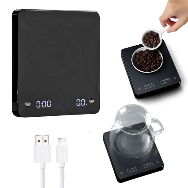Smart Drip Coffee Scales USB Timing Portable Digital Electronic Household Food Scales for Home Kitchen Tools Gao Jinjia LED