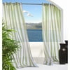 Escape Stripe Grommet Curtain Panel Window Dressing 54 x 84 in Green