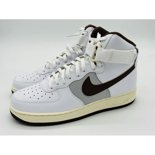 Size 12- Ni&ke Air Force 1 High '07 LV8 Shoes Chocolate Gray DM0209-101 (No Lid)