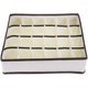 thumbnail image 2 of Caja de almacenamiento plegable KAIYANG 2 piezas para calcetines 24 rejillas beige, 2 of 5