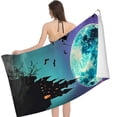 thumbnail image 2 of PHYHOO  Halloween Witch Moon Beach Towel for Adults Kids Microfiber Lightweight Swimming Pool Towels Quick Dry Absorbent Sand Free Large Oversized Bath Towel 30x60in, 2 of 8