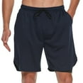 thumbnail image 6 of FEDTOSING Men's 2 in 1 Running Shorts Quick Dry Workout Athletic Shorts with Pocket Navy,up to 3XL, 6 of 7