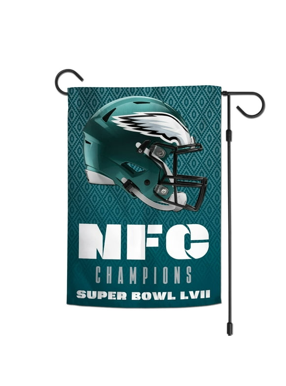 WinCraft Philadelphia Eagles 2022 NFC Champions 12'' x 18'' Two-Sided Garden Flag