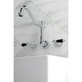 thumbnail image 2 of Kingston Brass KS1021PKL Duchess Two-Handle Wall Mount Roman Tub Faucet, Polished Chrome, 2 of 8