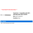 thumbnail image 2 of Trunk Strut - Compatible with 2001 - 2004 Mercedes-Benz SLK320 2002 2003, 2 of 2