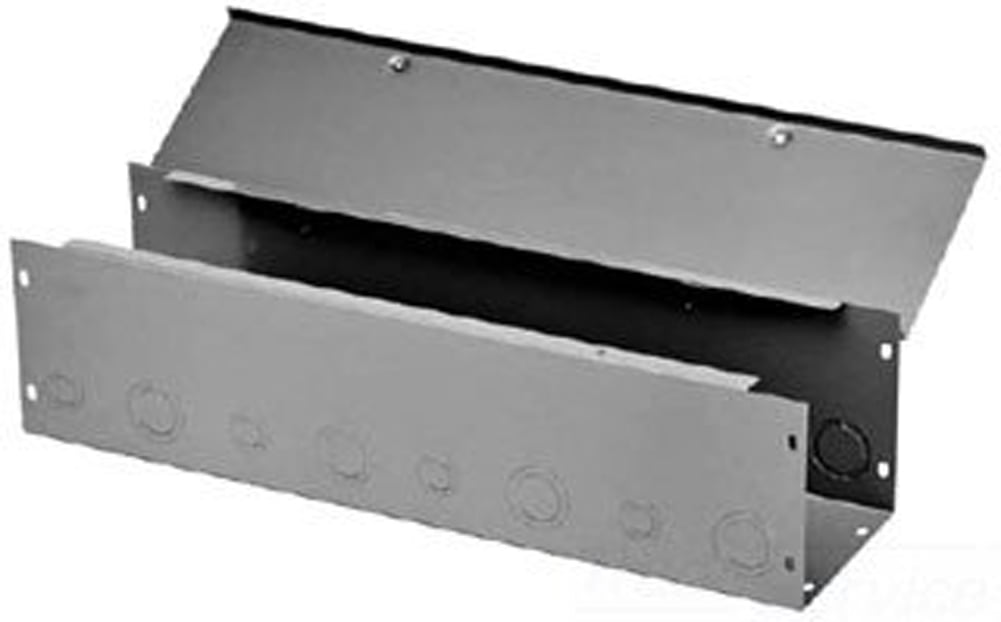 Hoffman Wireway, NEMA 1, Straight Section with Knockouts, Steel, 6"x6