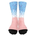 thumbnail image 2 of Luvior Ice Cream Socks For Youth Teen Funny Sports Baseball Ice Cream Drip Baseball Sock Boys Kids Girls Athletic Crew Sock, 2 of 3