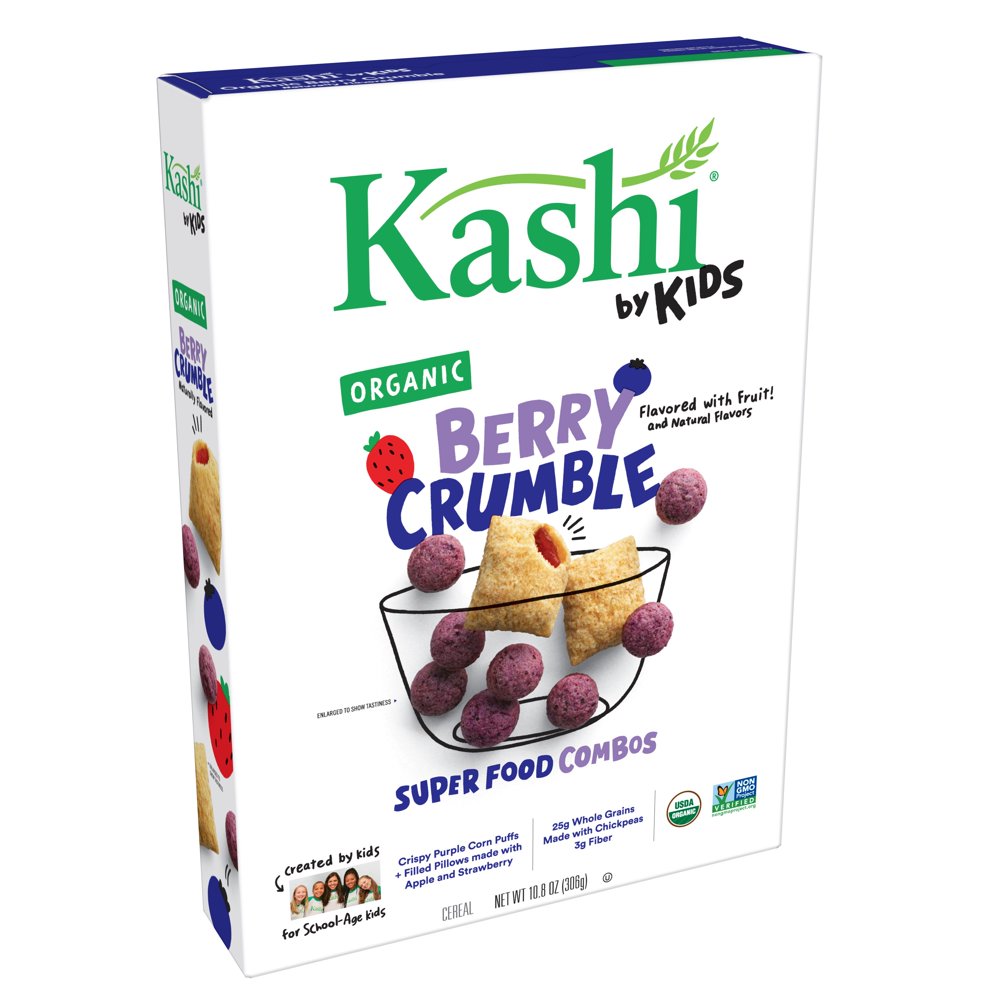 Kashi by Kids Cereal, Berry Crumble, Organic Vegan, 10.8oz Walmart