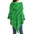 thumbnail image 6 of Weikingp Shawl Wraps for Women Women Solid Poncho With Tassels Knitted Shawl Scarf Fringed Wrap Sweater Pullover Cape Gifts for Women () Green Acrylic, 6 of 7