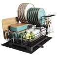thumbnail image 1 of Escurridor de Trastes Acero Inoxidable para Mostrador de Cocina, Escurridor de Platos con Soporte para Copas de Vino, Estante para Cubiertos y Almohadilla de Secado Adicional, 1 of 10
