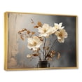 thumbnail image 2 of Designart "Nostalgic Daffodils Of Yesteryears I" Daffodils Floater Framed Canvas Wall Art, 2 of 5