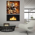 thumbnail image 6 of Epic Art 'Cat In Rocking Chair Reading' by Rey Klimt Acrylic Glass Wall Art, 36" x 36", 6 of 8