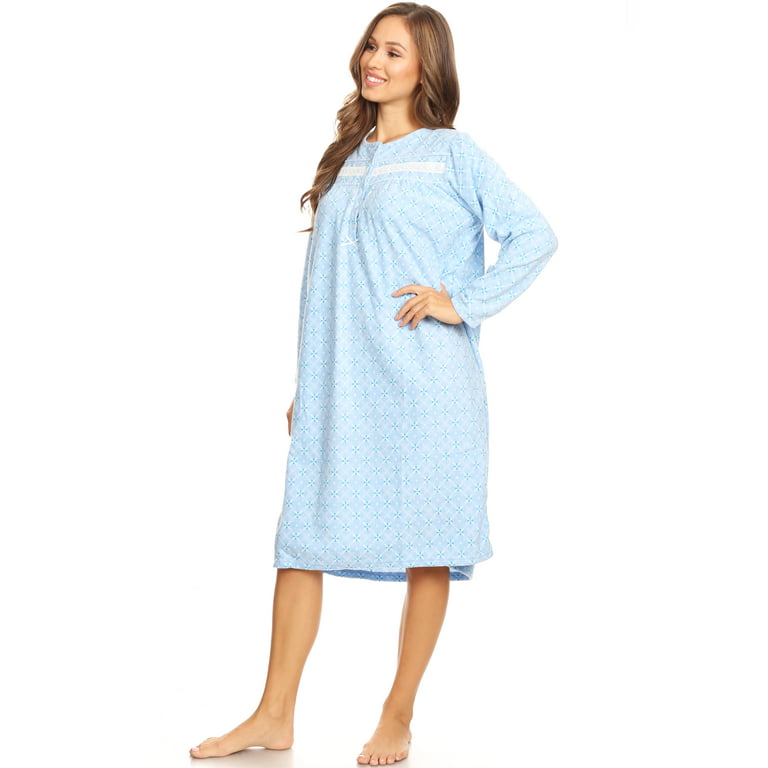  STJDM Nightgown,Cartoon Elasticity Comfort Cotton Night Dress  Soft Maternity Pajamas Loose Leisure OneSize Blue : Clothing, Shoes &  Jewelry