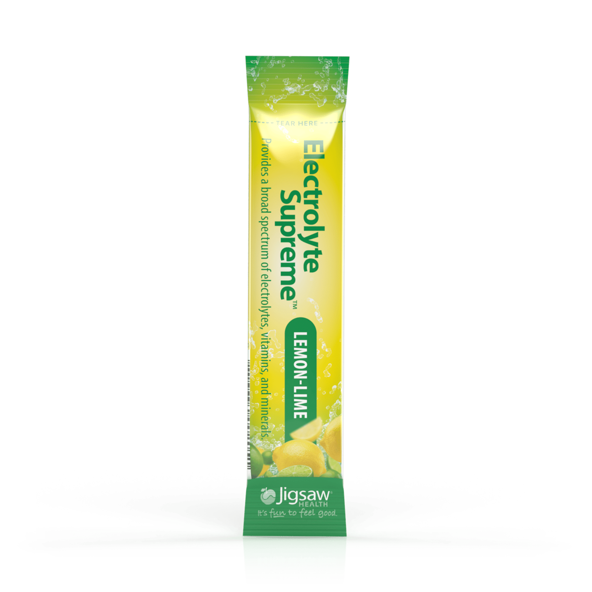 Jigsaw Health - Electrolyte Supreme - Great Lemon Lime Flavor - Broad Spectrum of Electrolytes + trace minerals - 60 Powder Packets (Lemon Lime, Packets)