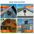 thumbnail image 7 of 24"Shutter Exhaust Fan Wall Mounted,High-Speed 3500CFM Aluminum Blades & Automatic Shutter for Garages, Shops, Greenhouse, Attic Ventilation, AC Motor, 7 of 7