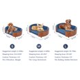 thumbnail image 4 of Pefilos 30" Elevated Pet Dog Bed with Solid Wood Legs and Walnut Bent Wood Back, Cashmere Cushion, Pet Sofa for Indoors Dogs, Gray, 4 of 9