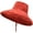 Red, variant on CoCopeaunts Large Bucket Hats Wide Brim Suncreen Basin Hat for Women Foldable Outdoor Travel Adjustable Chin Strap Fisherman Hat