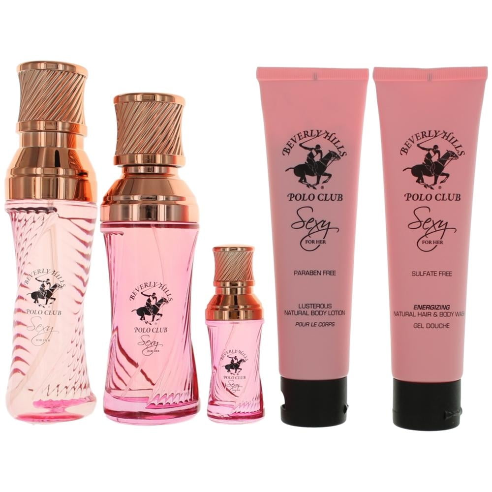 Beverly Hills Polo Club Sexy for Her, 5 Piece Gift Set for
