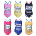 thumbnail image 5 of GYRATEDREAM Girls Swimsuits Sport Athletic One Piece Swimsuit Bathing Suits Multicolor Summer Beach Swimwear for 7-14 Years Old, 5 of 5