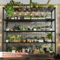thumbnail image 2 of REIBII 5-Tier 60"W Wire Shelving with Wheels 3000LBS Adjustable Wire Shelf Heavy Duty Storage Shelves, 2 of 8
