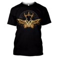 thumbnail image 1 of Camisetas con estampado 3D de Anime para hombres y mujeres, ropa de calle de Saint Seiya, cuello redondo, Tops Harajuku de gran tamaño, ropa para niños, Verano Qiuyongming unisex, 1 of 2
