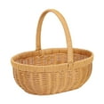 thumbnail image 2 of Cesta de almacenamiento hecha a mano, cesta de Picnic, cesta de flores, Material PP, ratán, decoración sencilla y práctica para el hogar, decoración Talla S SM SunniMix Cesta tejida, 2 of 8