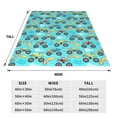 thumbnail image 3 of Honeii Cartoon Monster Truck Print Fleece Blanket - Throw Blanket for Bed, Sofa, Couch, Camping, and Travel , Microplush Ultra Soft Warm Blanket-50"x40", 3 of 7